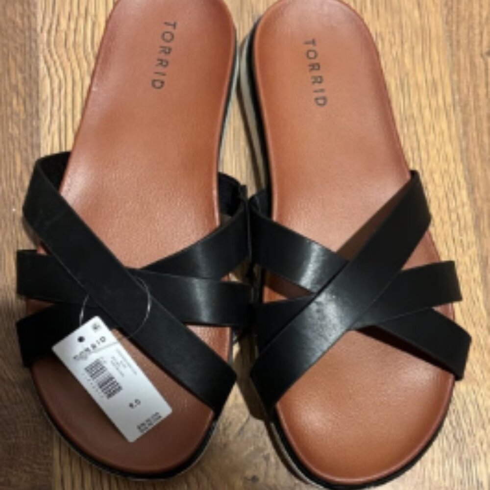 Black and Brown Women's Sandals NWT